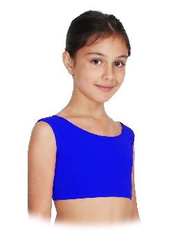 TOP DANZA LYCRA CORTO CON SPALLINE SPESSE ROYAL BAMBINA